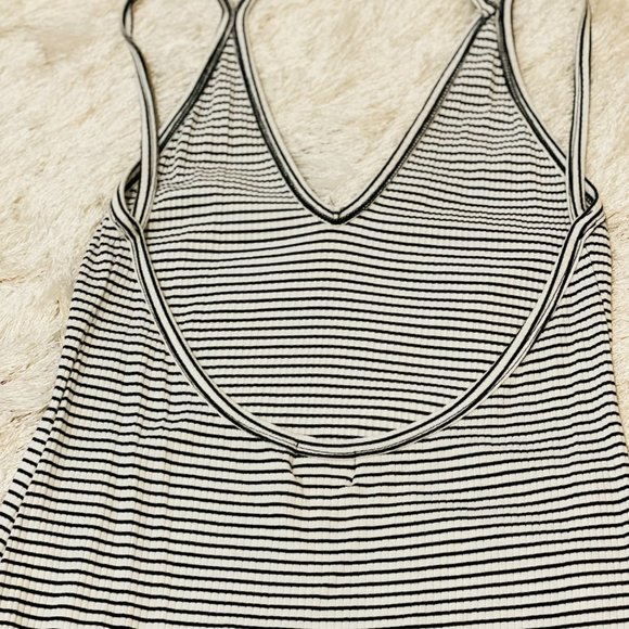 PST by Project Social striped Ribbed Midi Dress L - Picture 5 of 7